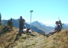 Hier vergroessern. Rast am Bischofsjoch